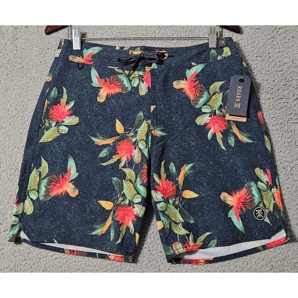 Roark Other - Roark Men's Passage 18" La Selva Board Shorts Swim Dark Navy Size 30 NWT